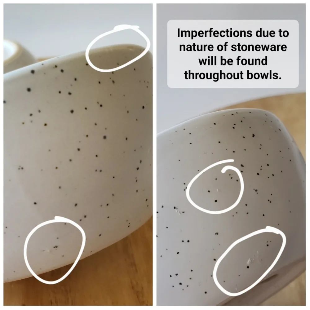 NEW Threshold Minimalist Speckled Organic Shape Oval Round Small Dipping Bowls